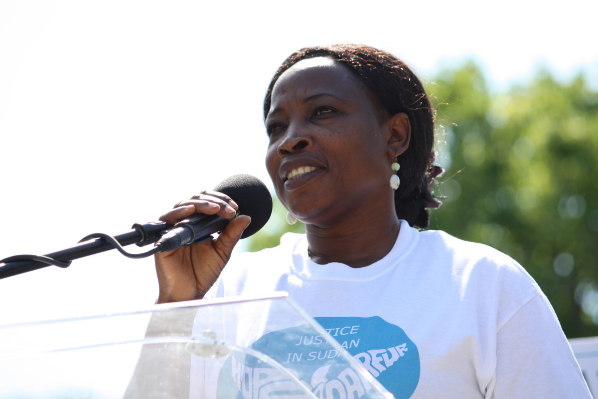 The Founder of Darfur Women Action Group, Niemat Ahmadi.